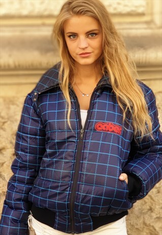 VINTAGE 90S MULTICOLOR PUFFER SKI BOMBER JACKET