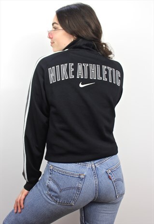 90'S RETRO BLACK SPELL-OUT BOMBER JACKET