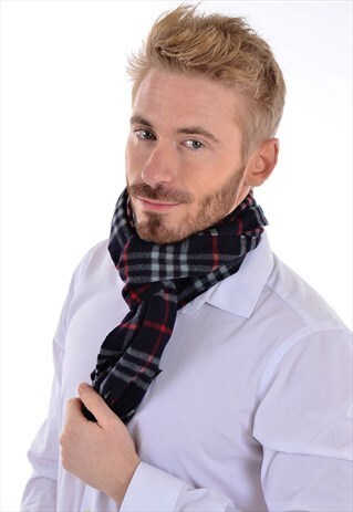 BURBERRYS NAVY BLUE SCARF