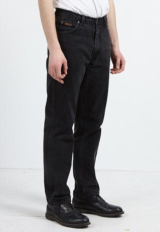 VINTAGE BLACK WRANGLER DENIM JEANS