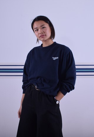 NAVY REEBOK SWEATSHIRT