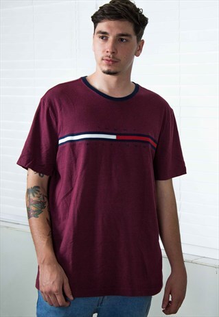 VINTAGE TOMMY HILFIGER SHIRT LOGO 90S XL 8.8