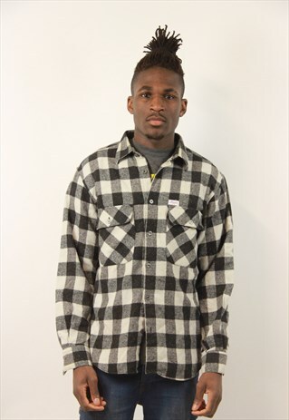 VINTAGE FLANNEL THICK SHIRT