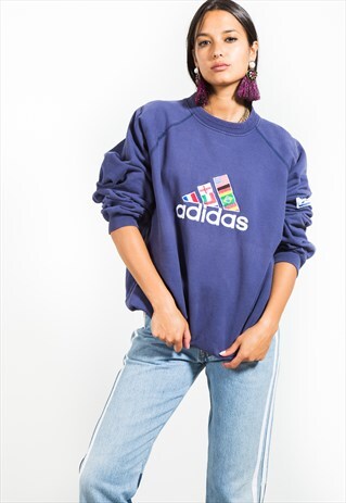 VINTAGE RETRO 90S ADIDAS SWEATSHIRT / S199