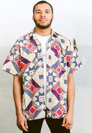 VINTAGE AZTEC PATTERN SHIRT