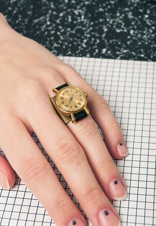 60S VINTAGE REWORKED WATCH RING