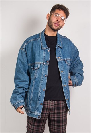 LEVI'S DENIM JACKET WITH CHECK LINING