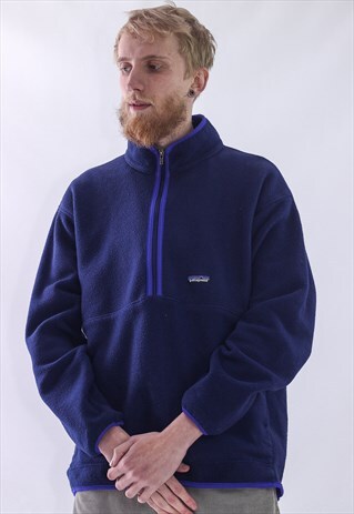 VINTAGE MENS PATAGONIA SYNCHILLA FLEECE PULLOVER JACKET