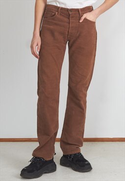 Vintage Brown LEVIS 551 Fit Corduroy Trousers Bottoms