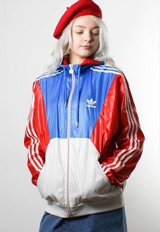 ADIDAS WINDBREAKER JACKET, BOMBER, ZIP UP