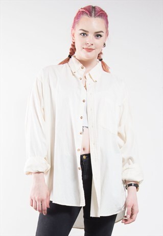 VINTAGE 90'S WHITE CORD SHIRT