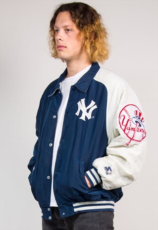 VINTAGE STARTER MLB NEW YORK YANKEES BASEBALL JACKET