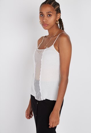 VINTAGE VAJOLET WHITE VEST