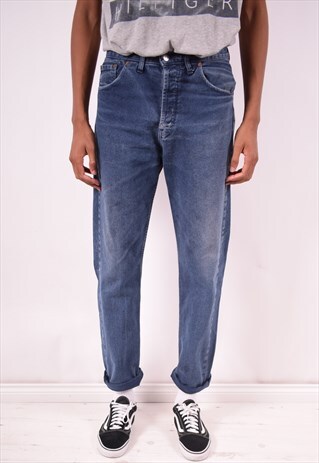 LEVI'S 501 MENS VINTAGE JEANS W32 L36 BLUE 90S