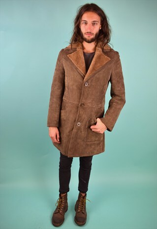 VINTAGE 90'S SHEARLING COAT
