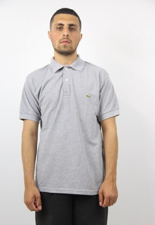 VINTAGE LACOSTE GREY POLO SHIRT