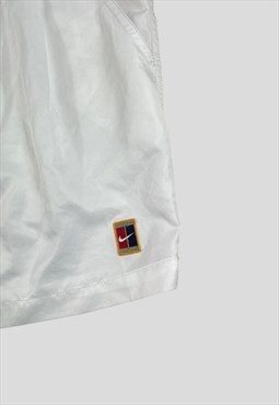 Nike Court Shorts Vintage 90s White Elastic waistband  