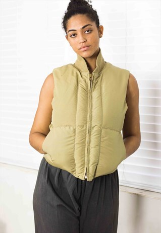 VINTAGE POLO RALPH LAUREN PUFFER JACKET VEST 90S M 17.7