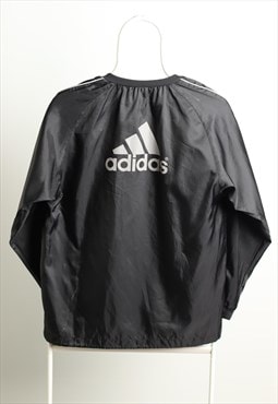 Vintage Adidas Sportswear Zipless Shell V-neck Jacket Black