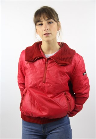 VINTAGE ELLESSE RED BOMBER 90S JACKET