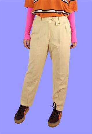 VINTAGE 80'S HIGH WAIST SOFT PEACH CARROT PANTS