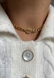 AUTHENTIC DIOR CD PENDANT - CHAIN REWORKED CHOKER