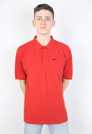 VINTAGE NIKE RED POLO SHIRT