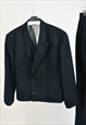 VINTAGE 90S DOUBLE BREASTED SUIT IN BLACK