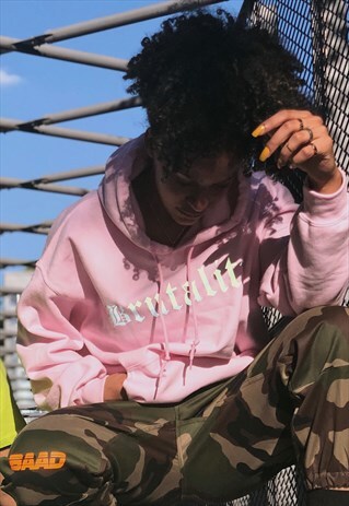 BAAD HOODIE PINK BRUTALITY 3M ( SILVER REFLECTIVE )
