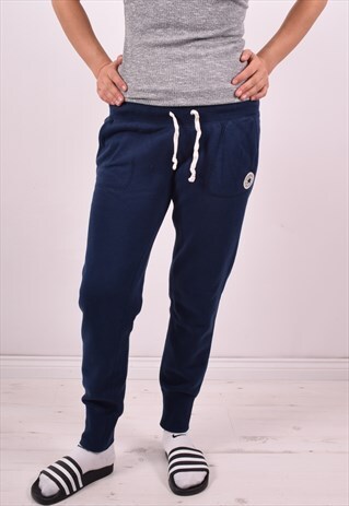 CONVERSE WOMENS VINTAGE TRACKSUIT TROUSERS W34 L28 BLUE 90S