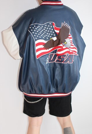 VINTAGE USA BOMBER SPORTS JACKET