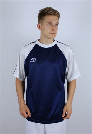 VINTAGE UMBRO LAMPAS MENS T-SHIRT TOP JERSEY SHIRT