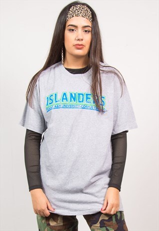 VINTAGE TEXAS ISLANDERS PRINT T-SHIRT