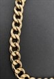 VINTAGE 80'S LADIES GOLD COSTUME CHUNKY CHAIN LINK NECKLACE