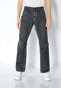 Y2K Grey Grunge Jeans