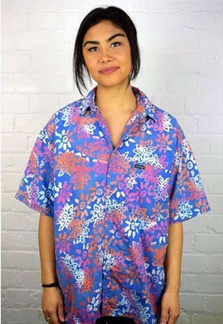 VINTAGE 90'S HAWAIIAN PRINT SHIRT