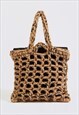 MAMA TOTE ALPACA WOOL CAMEL