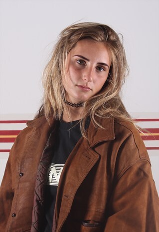 SUEDE JACKET WITH PEARLESCENT LINING