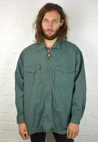 VINTAGE 90'S ZIP-UP SHIRT