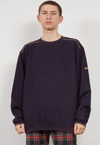 VINTAGE 90'S PUMA NAVY SWEATSHIRT
