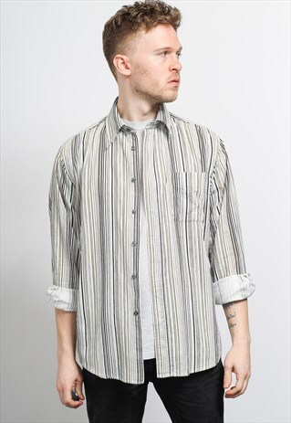 VINTAGE CORDUROY STRIPED SHIRT