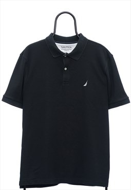 Vintage Nautica Black Polo Shirt Mens