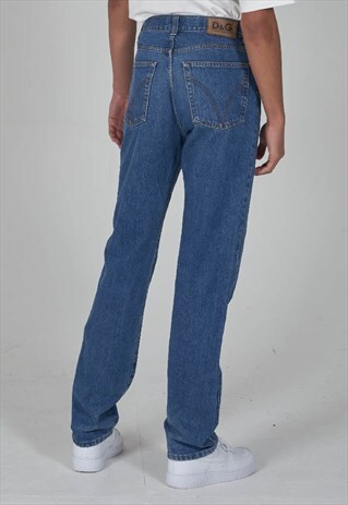 VINTAGE RARE 90S D&G BLUE DENIM JEANS