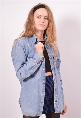 VINTAGE LEVI'S DENIM SHIRT BLUE
