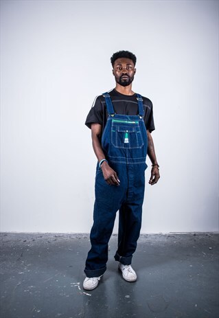VINTAGE LIBERTY BLUE DENIM DUNGAREES
