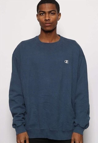 VINTAGE CHAMPION LOGO SWEATSHIRT BLUE
