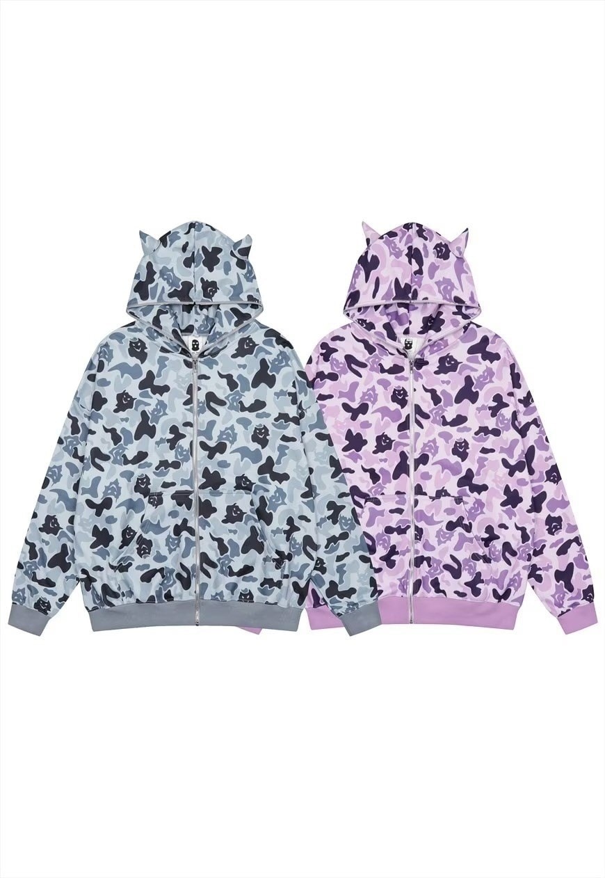 Bape devil horn hoodie sale