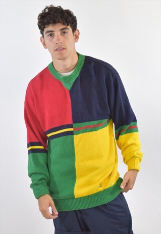 VINTAGE 90S TOMMY HILFIGER KNIT JUMPER