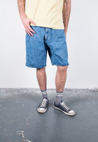 WRANGLER VINTAGE 1990S BLUE DENIM SHORTS