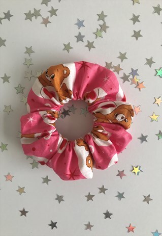 HANDMADE CARE BEARS SCRUNCHIE